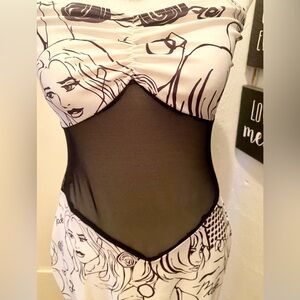 Black and White Graphic Designer Dress 🌼